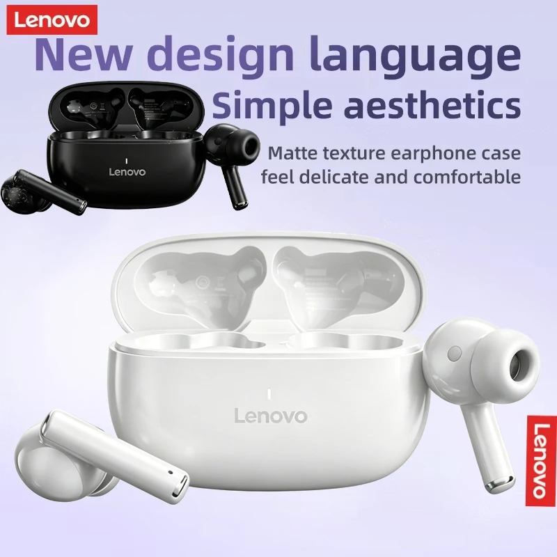 Lenovo Thinkplus XT88 Wireless Noise-Cancelling Earbuds with Dual Microphones