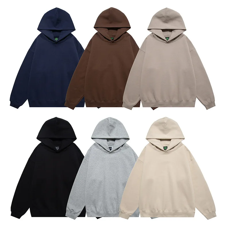 

Hoodies for Men High Quality Sweatshirt Hooded 420g Fleece Lined Heavyweight Men's Hoodies Plain