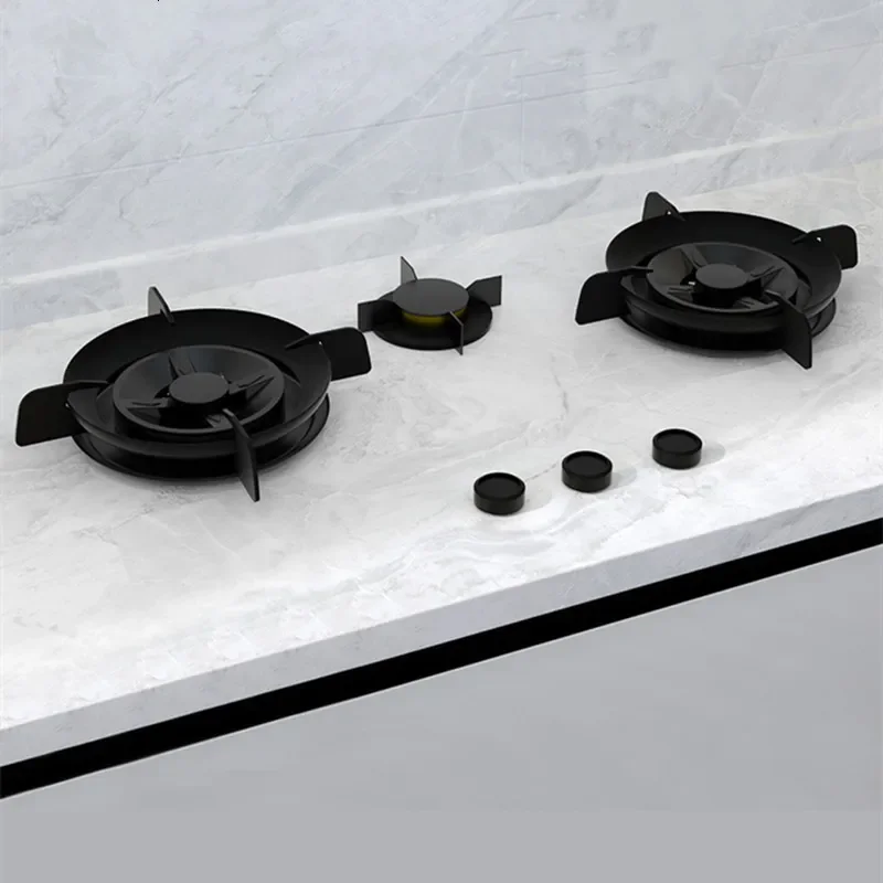 Slate Gas Cooker Built-in 3 Burner Stove for Kitchen LPG Natural Gas Cooker 5.2kw Fierce Fire Power European Panel Less Design