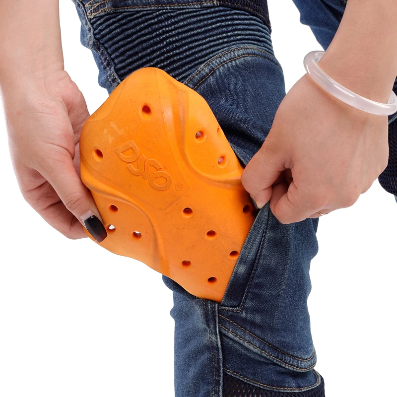 여성용 케블라 모터사이클 청바지 여름용 블루 내마모성 오토바이 바지 방풍 라이딩 팬츠