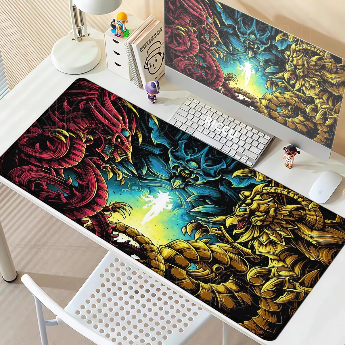 YuGiOh Large XXL Gaming Mousepad - Non-Slip Extended Desk Mat and Office Playmat