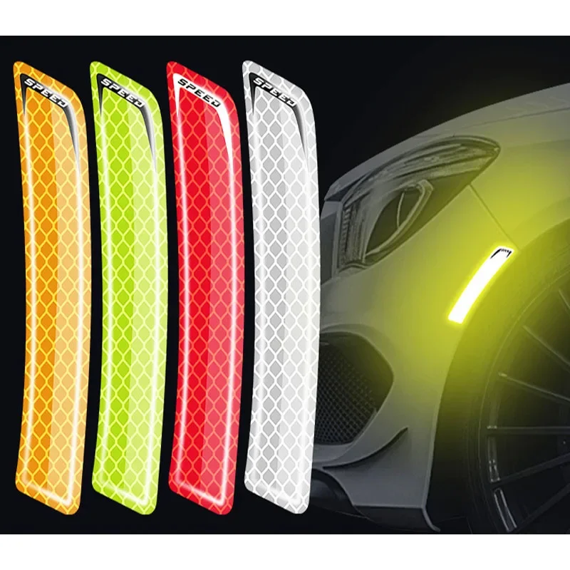 

Car Anti-collision Strip Night Sticker Warning Sign Strip Body Reflective Film Wheel Brow Protection Sticker Accessoire