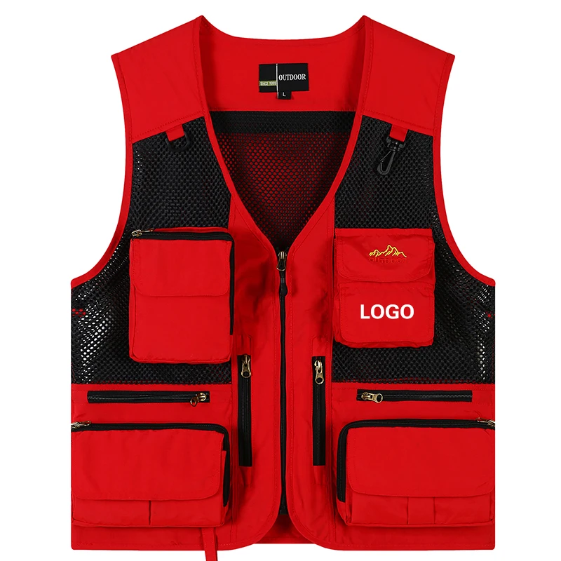 OutdoorMenMultiPocketVestTacticalbedGearCoatPhotographer