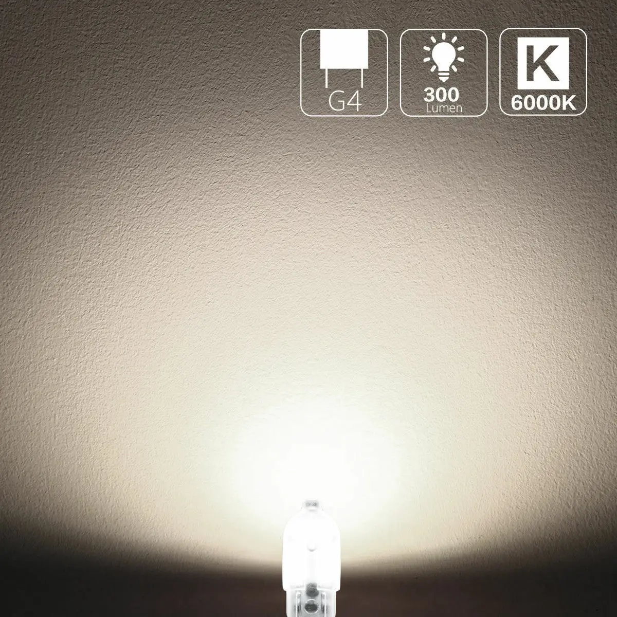 Description Picture 3 of itemMini G4 Bulb LED Corn Light Crystal Lights For Chandelier 12LEDs 12V Replace Halogen Lamp Small Bulb Low-voltage Crystal Lamp