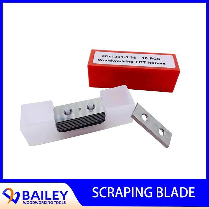 BALIEY 10PCS 30x12x1.5mm Scraping Blade Premium Quality Trimming Knife Fully Automatic for Edge Banding Machine Woodworking Tool woodworking wood pvc portable edge banding machine straight and arc shape automatic belt breaking mini cabinet desk banding