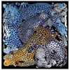130cm New Fashion Versatile Animal Leopard Women's luxury Twill Decoration Tourism warmth Sunscreen Shawl Large Square Scarf 1