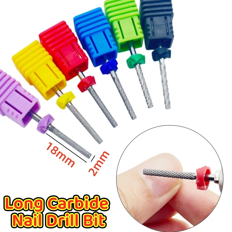 18mm 카바이드 네일 드릴 비트 전동 매니큐어 드릴 밀링 커터 젤 네일 폴리쉬 ..