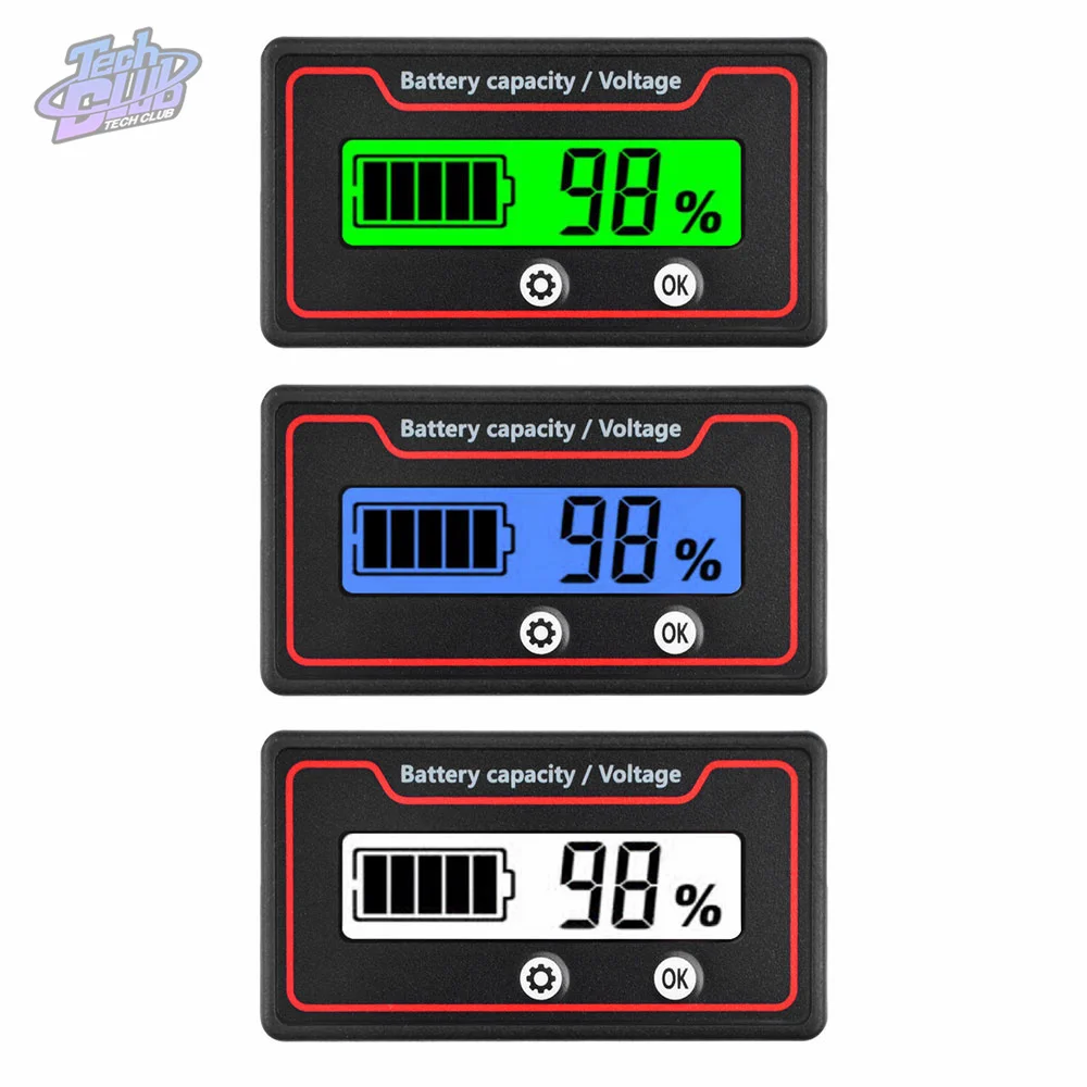 

DC9-120V Lead Acid Lithium Battery Tester Capacity Indicator Digital Voltmeter Voltage Tester Meter For Car Motorcycle Tool