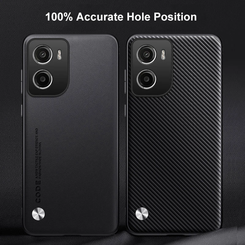 Luxurious PU Leather Matte Shockproof Silicone Phone Case - Full Protection