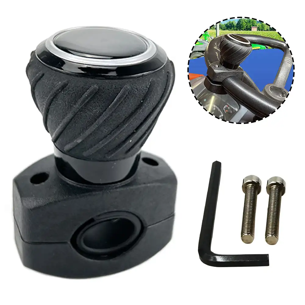 Universal Steering Wheel Spinner Knob - ABS Forklift Turning Aid For Trucks & Tractors