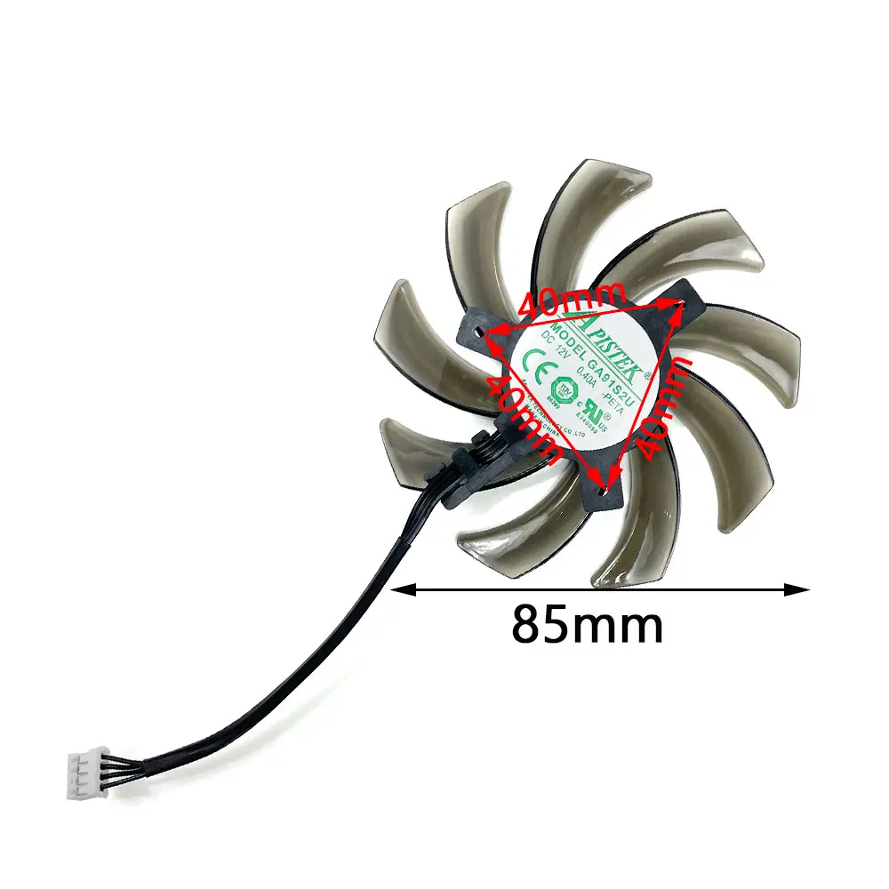 NEW 85mm GA91S2U  4Pin GTX 1660 1660Ti Gaming Graphics Card Cooling Fan for PNY Palit RTX 2060 SUPER 2070 Gamingpro Cooler