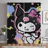 Blackout Curtain for Room 2 Panel Kuromies Partition Kitchen Curtains Shades Halloween Decoration Home Interior Curtains Living 1