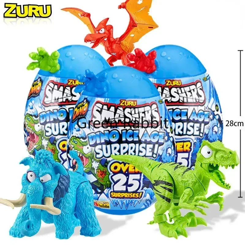 

ZURU Burst Kids Ice Age Surprise Eggs Glow Sound Archaeological Dinosaur Egg Trend Hand Made Toys Gifts for Kids