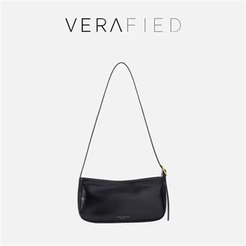 【美品】vera by verafied バッグ Silver Black Hobo Shoulder Handbag - Verafied New York