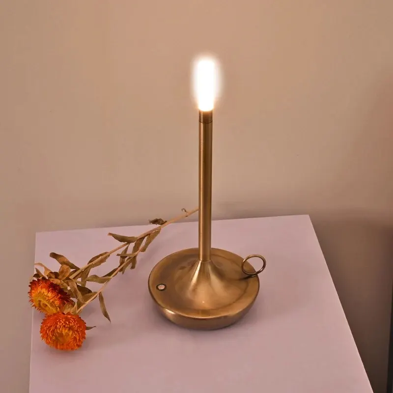 TouchLEDCandlelightCamperTableLampRechargeableCamperWarmLight
