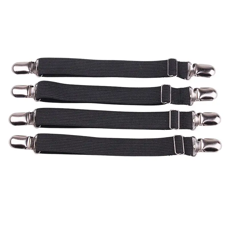 

4Pcs/Set Nylon Elastic Band Bed Sheet Fix Buckle Strong Plastic Clips Holder Bed Sheets Fasteners Clip For Bed Dropshipping