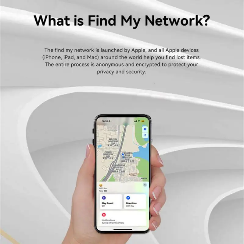 미니 블루투스 스마트 트래커, 휴대용 애완 동물 분실 방지 로케이터, IOS 무선 알람 태그, 지갑 키 지지대, Apple Find My 앱