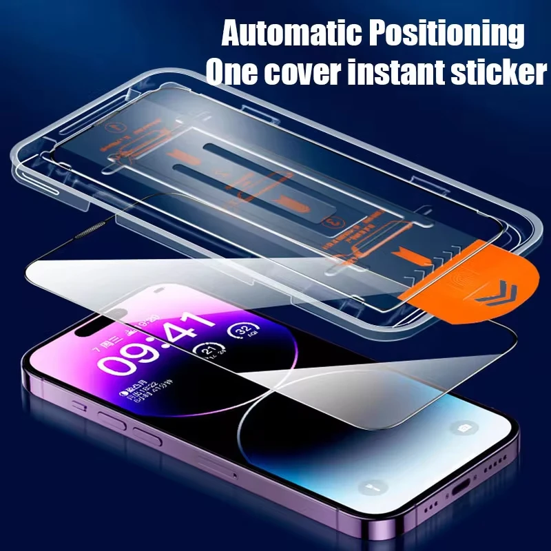 Dust-Free Installation Privacy Screen Protector with Tempered Glass Film