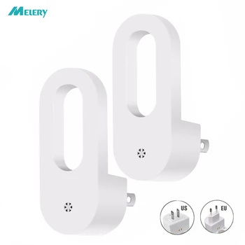 LED 조명 센서 조명 EU/US 플러그, 웜 화이트, 무선 지능형 야간 전구, 플러그인 벽 비상 램프, 침실 욕실용