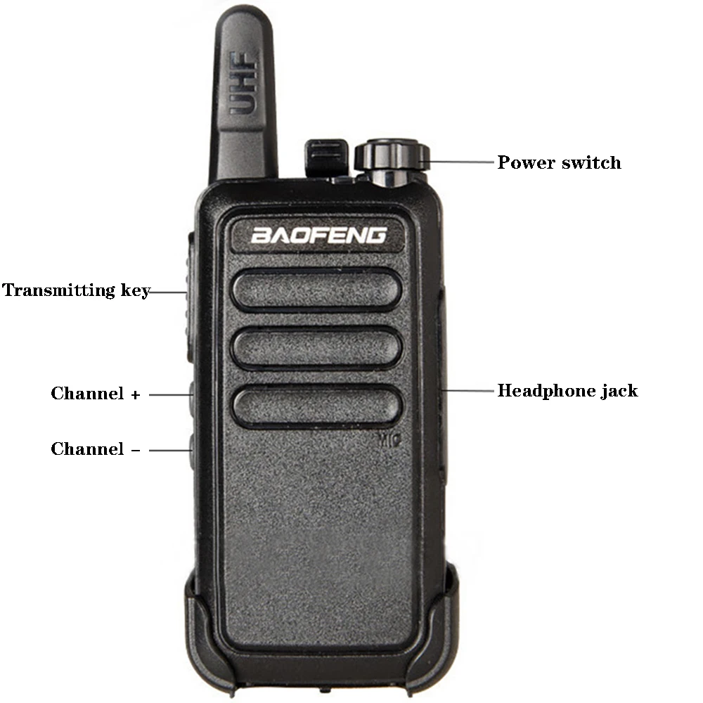 BF-R5 Walkie-talkie USB charged economic and practical site hotel KTV hand table outdoor  10 meter radio