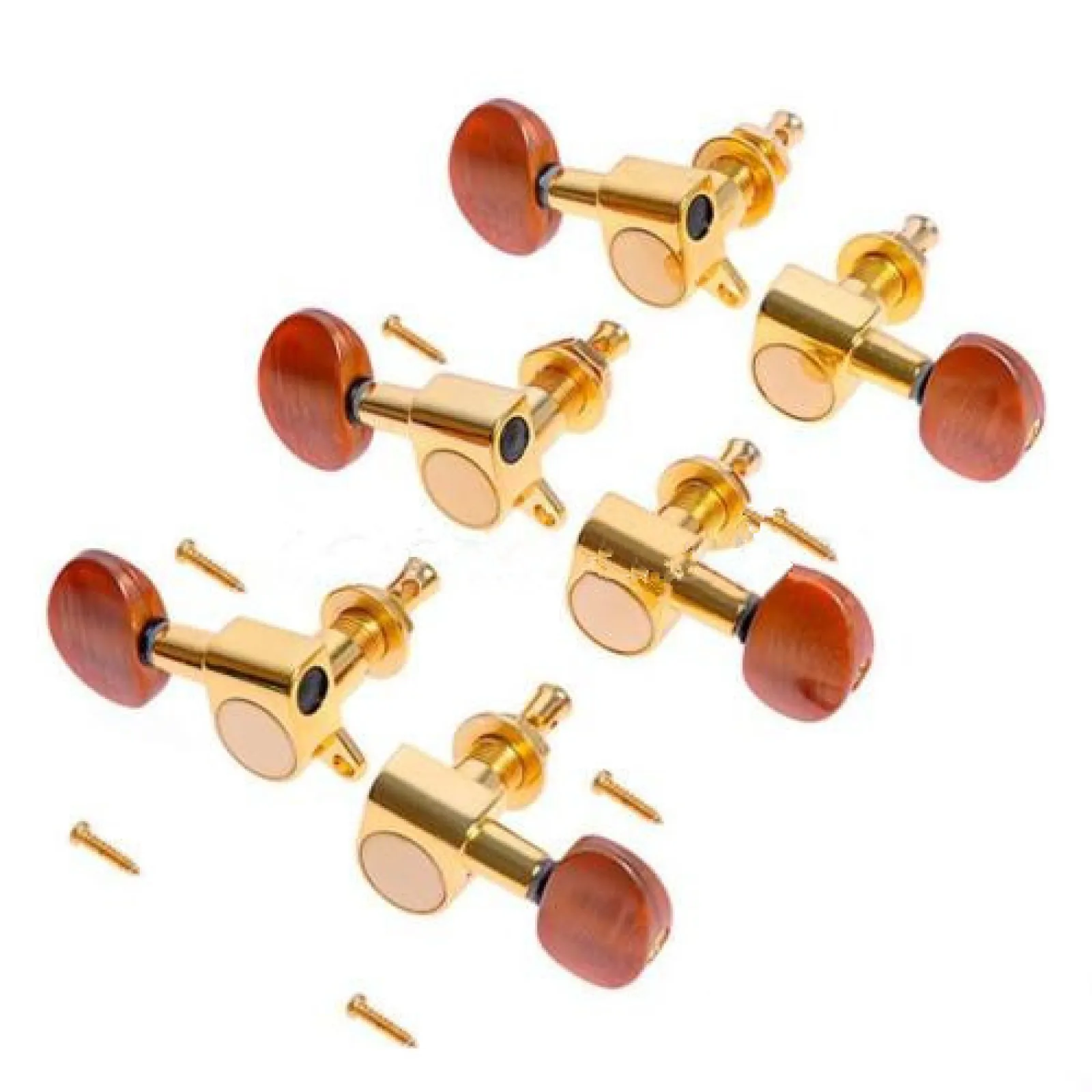 1 Set Include 3L3R Gold Machine Heads For Acoustic Electric Guitar Tuning Pegs Tuners Keys Machine Heads