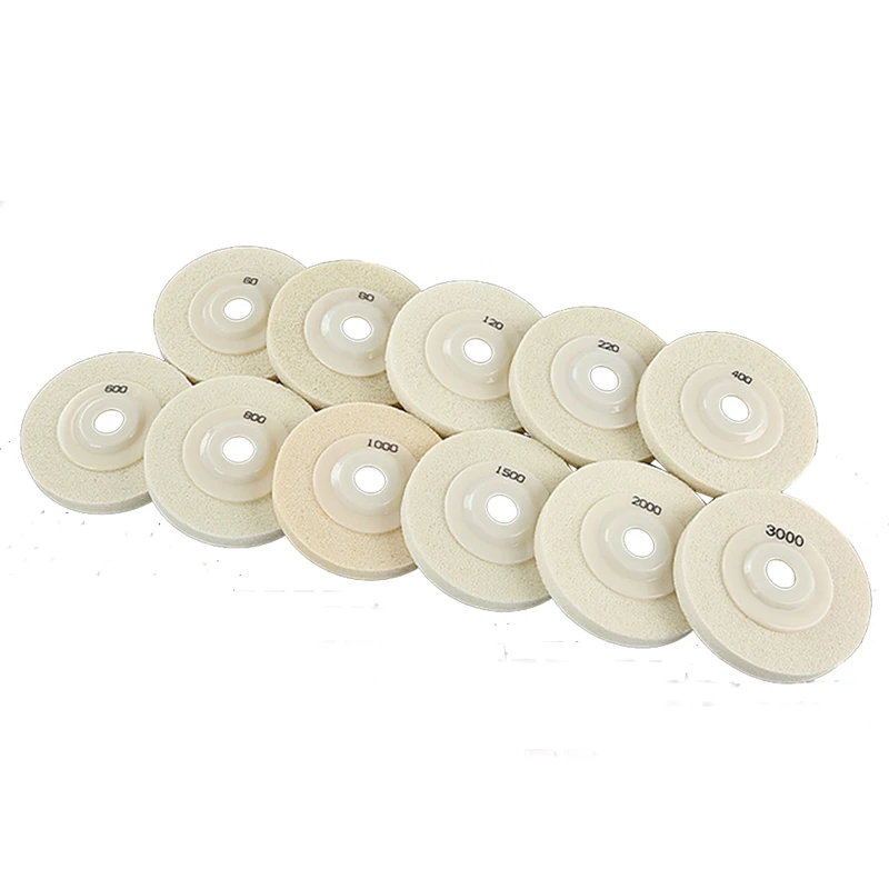 

11PCS 4 Inch 100mm Sponge Fiber Polishing Sheet for Stone Renovation for Renovating , Granite(60Grit-3000Grit)