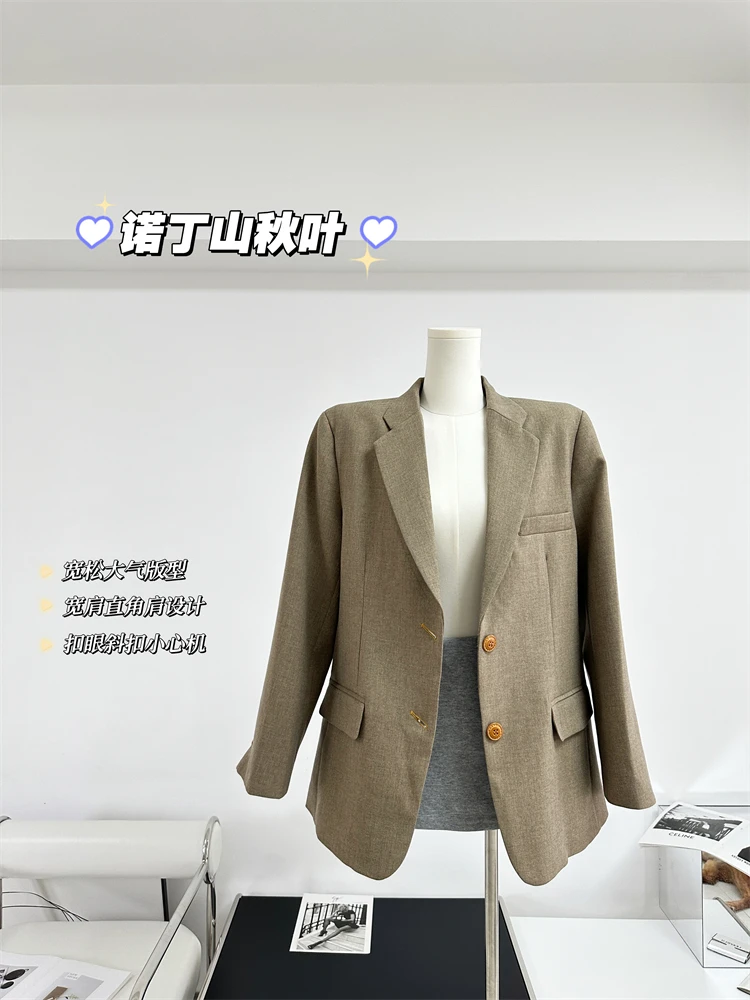 

UNXX Winter Women's WoolenJacket Casual Single-breasted Temperament Professional Coat Office Lady Jacket Women Clothing Harajuku