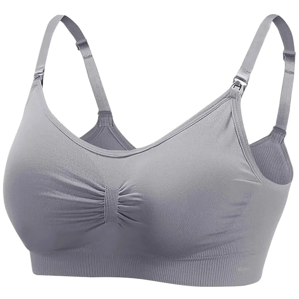 Nursing Bra Maternity Wirefree Full Coverage Breastfeeding Sleeping Bralette Padded