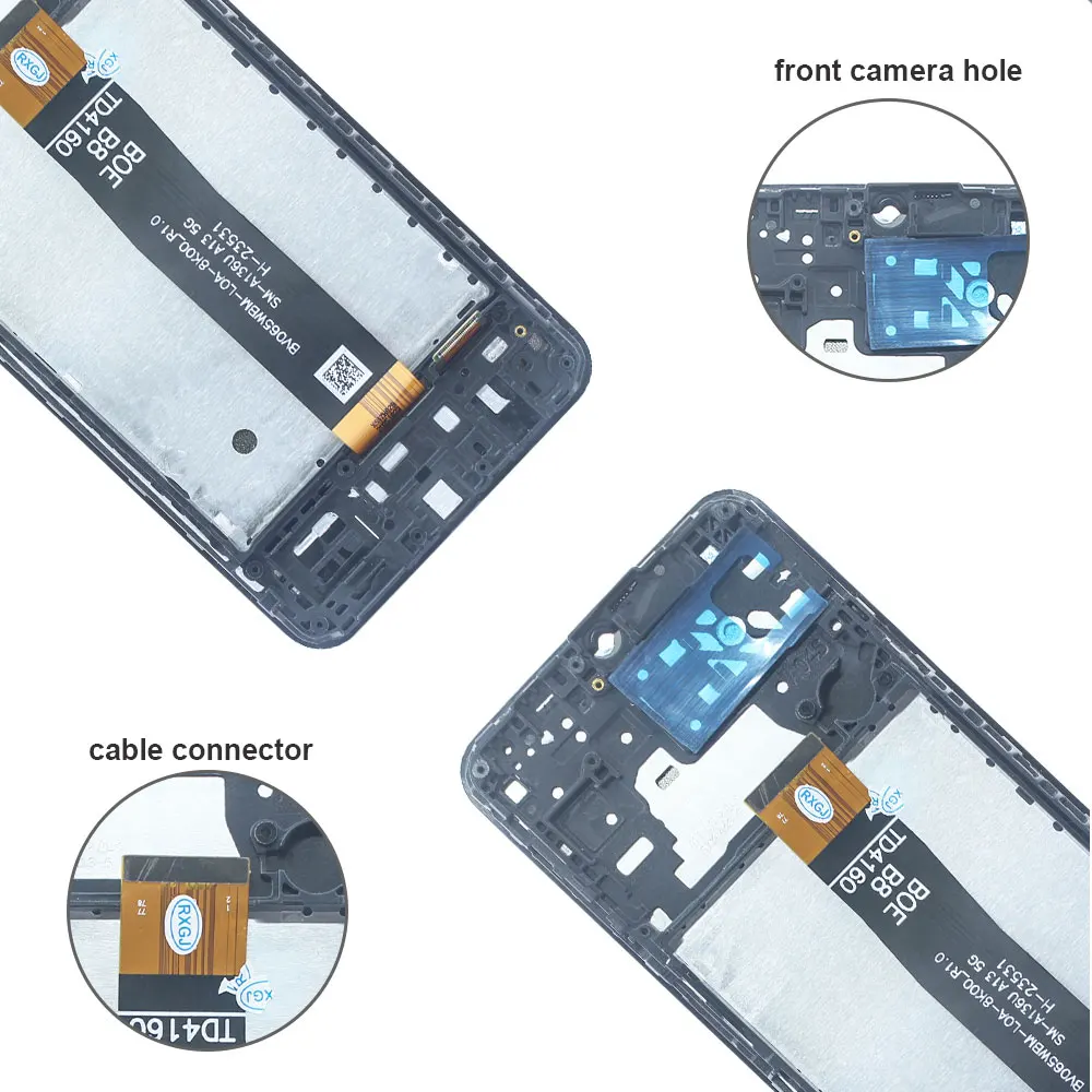 Display LCD Touch Digitizer con telaio per Samsung Galaxy A13 5G A136U A136W A136B - Ricambio Schermo - Image 6