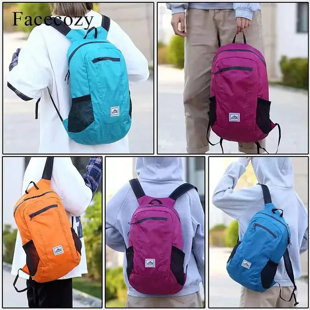 Mochila de viaje portátil y ligera para hombre, bolsa plegable para senderismo al aire libre, resistente al agua, ultraligera