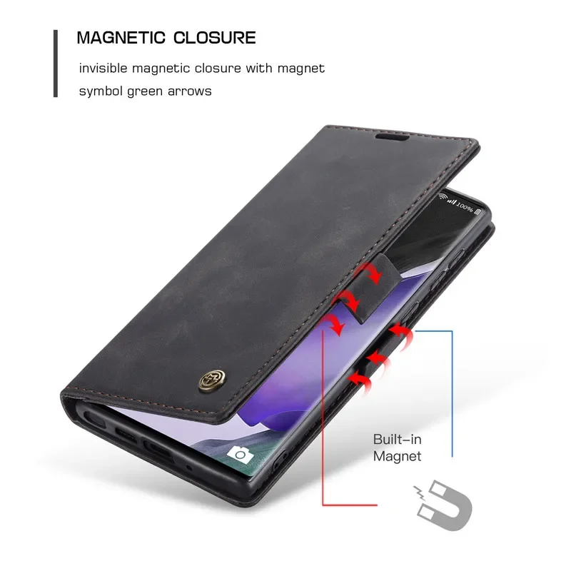 CaseMe Flip Leather Wallet Card Phone Case Cover