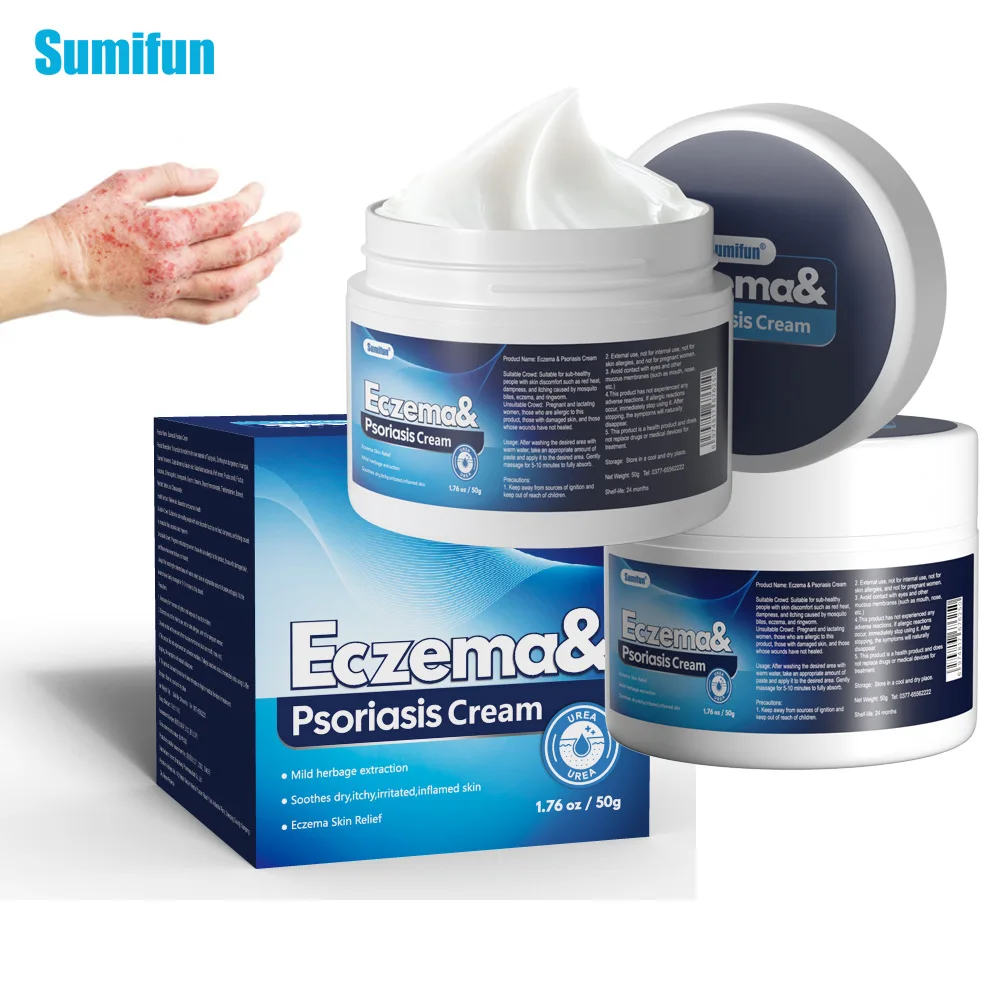 

1/2pcs Sumifun Eczema Antibacterial Ointment Psoriasis Dermatitis Urticaria Herbal Cream Anti Itching Medical Plaster Skin Care