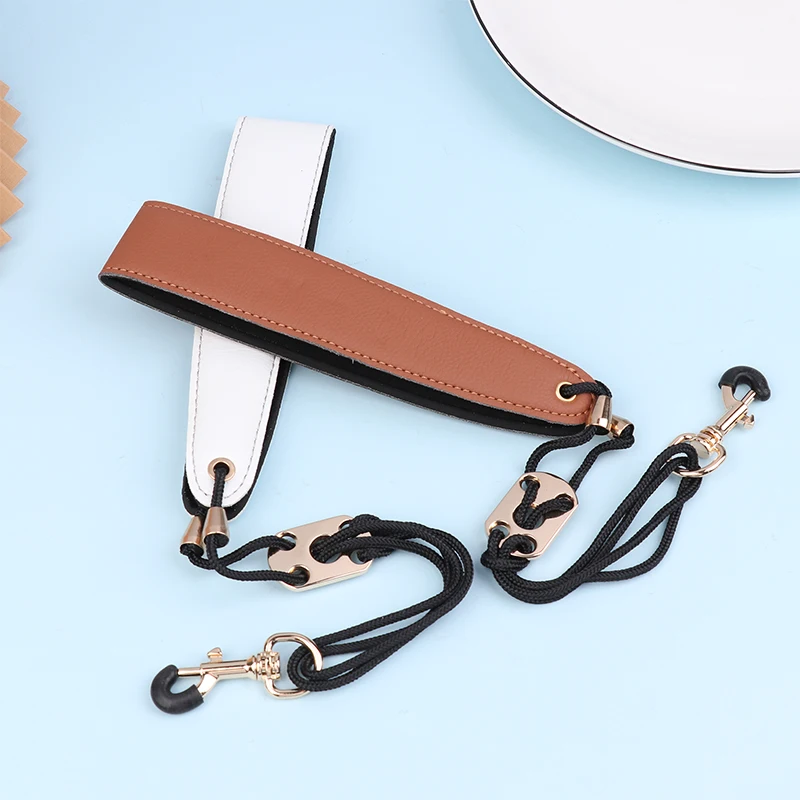 Premium Leather Saxophone Neck Strap Lanyard for All Ages and Saxophone Types