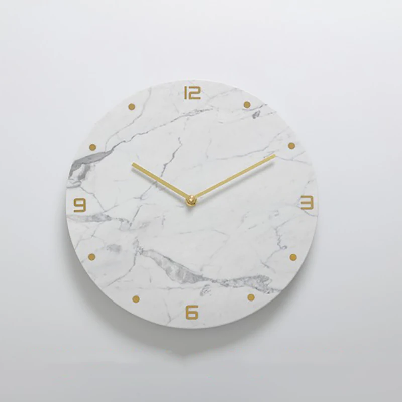 Large Wall Clock Natural Marble Clocks D  