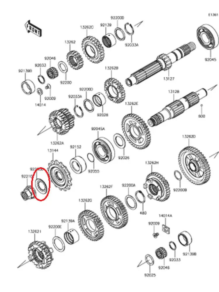 Front Sprocket Lock Washer For Kawasaki VN900 VN800 W650 W800 Z1000 Z750 Z750R ZR-7 ZR7S ZX1000 ZXR750 ZZ-R600 ZZR600 Ninja 400