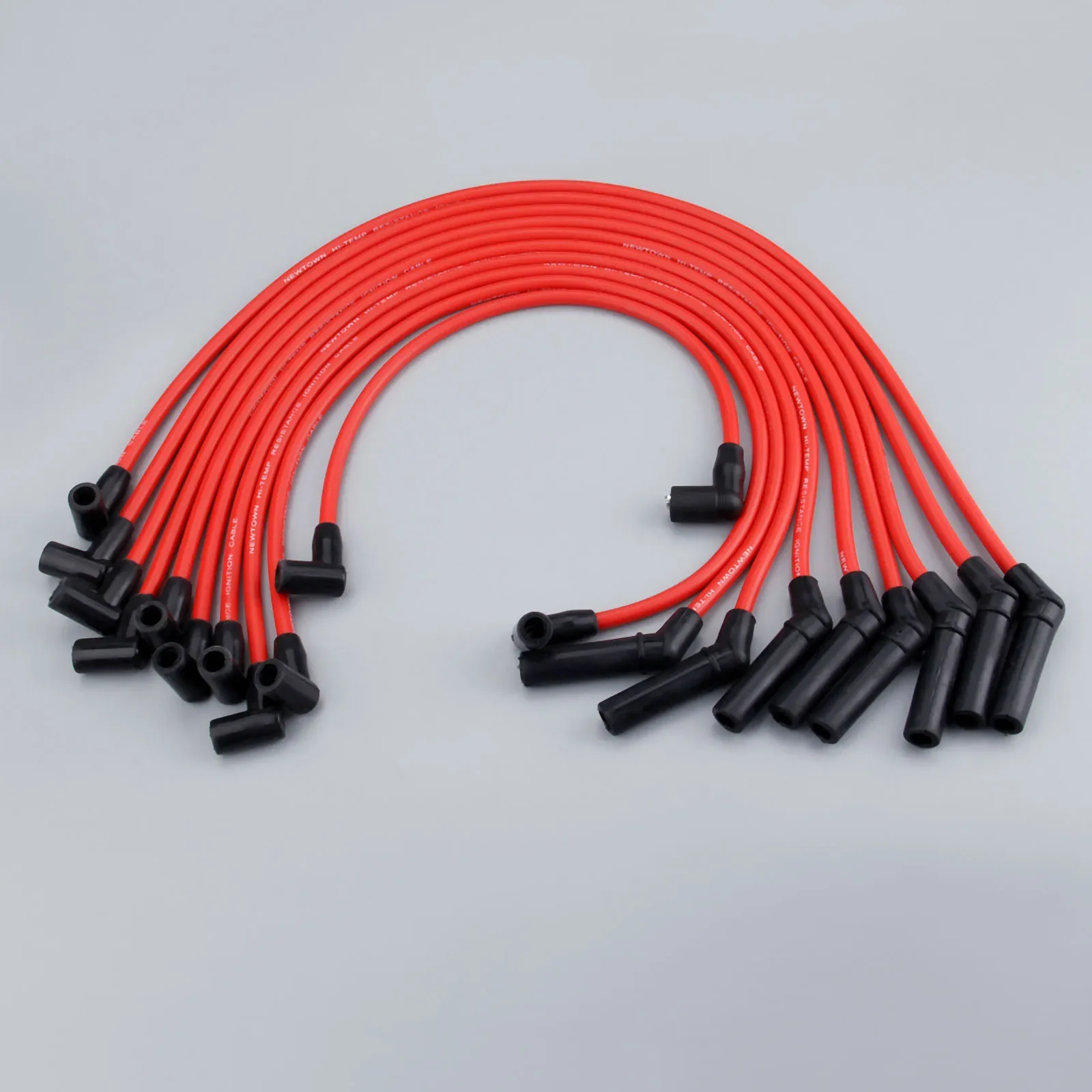 10Pcs Spark Plug Ignition Wires Cable Kit M-12259-R301 9mm for FORD 1964-1995 MUSTANG 1979-1995 F-150 5.0L 5.8L V8 Only SBF 302W