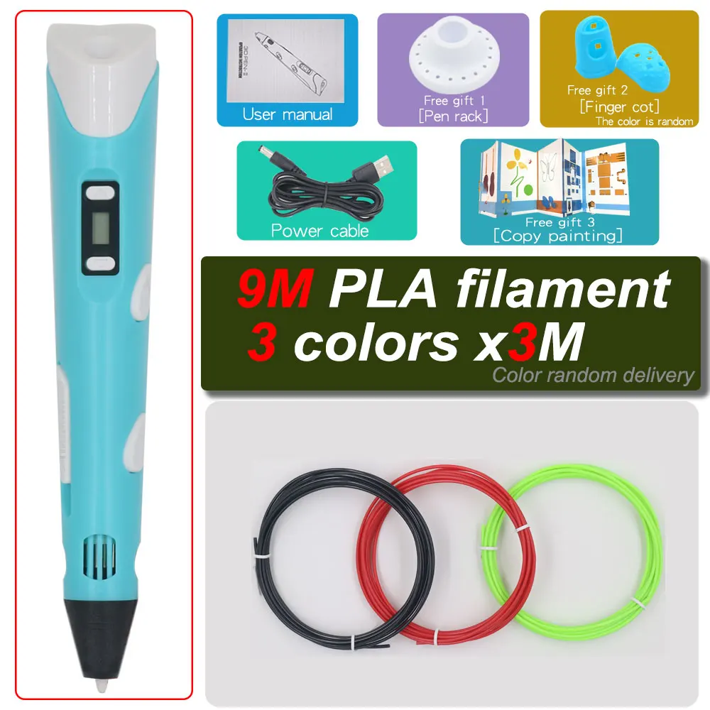 Blue with 9M PLA