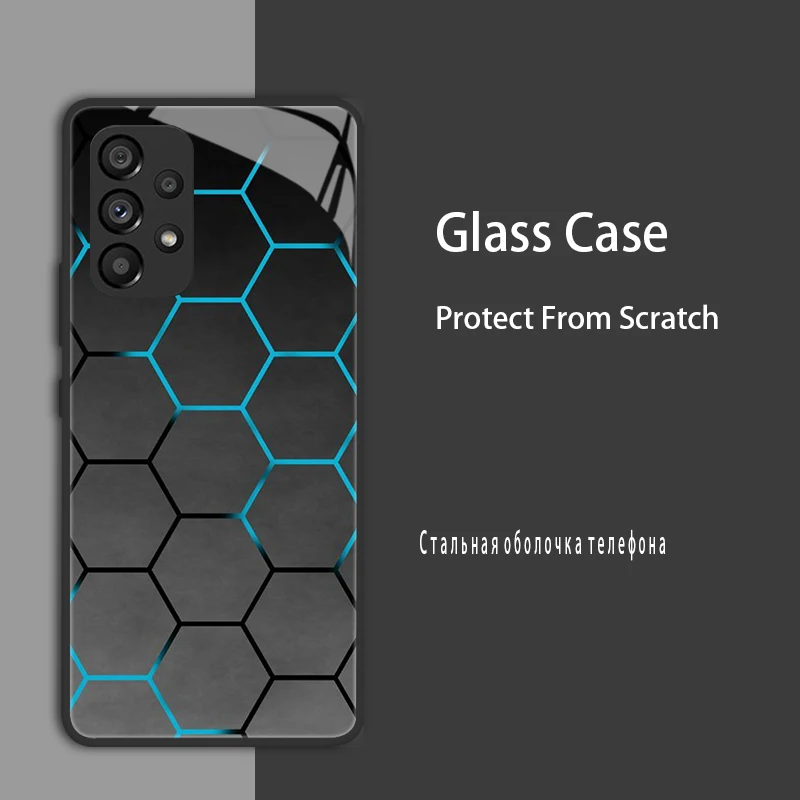 Advanced Protective Tempered Glass Phone Case with Hard Coque Bumper