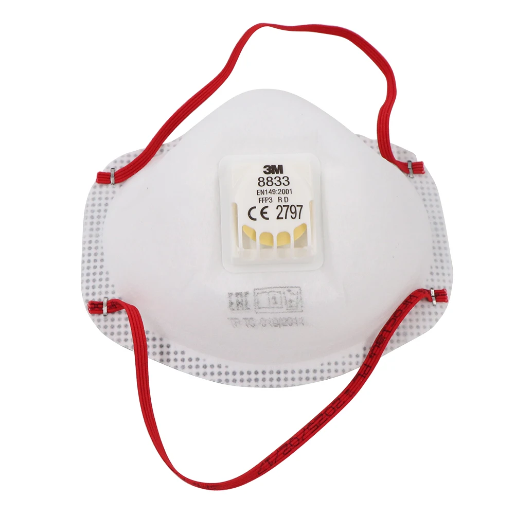 Masque 3M 8833 FFP3 N100 avec Valve - Lot 1 ou 10 pièces
