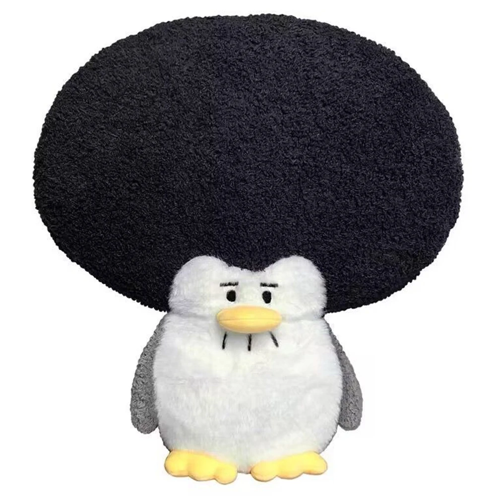 35cm Cute Exploding Head Penguin Doll Sad Dull Perm Head Antarctic Penguin Doll To Send Children Birthday Christmas Gift