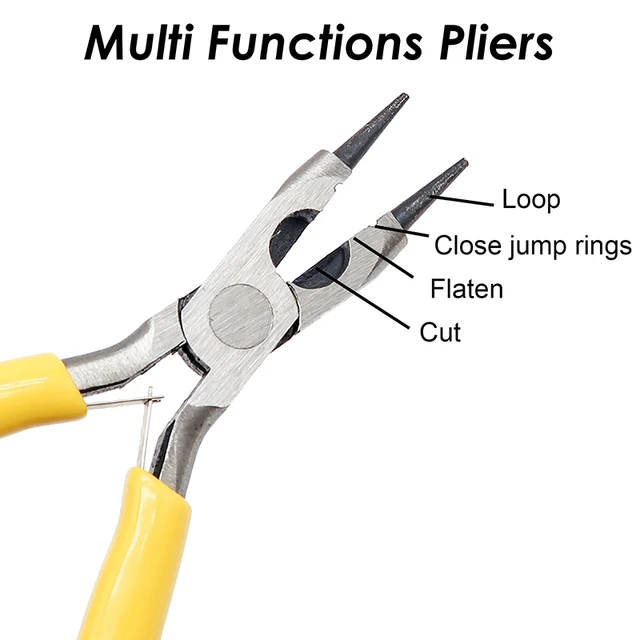 Multi-use Jewelry Pliers, Round Nose Pliers, Flat Nose Pliers, Wire Cutter  Wire Looping Pliers, Bending Tool for Jewelry Making - AliExpress