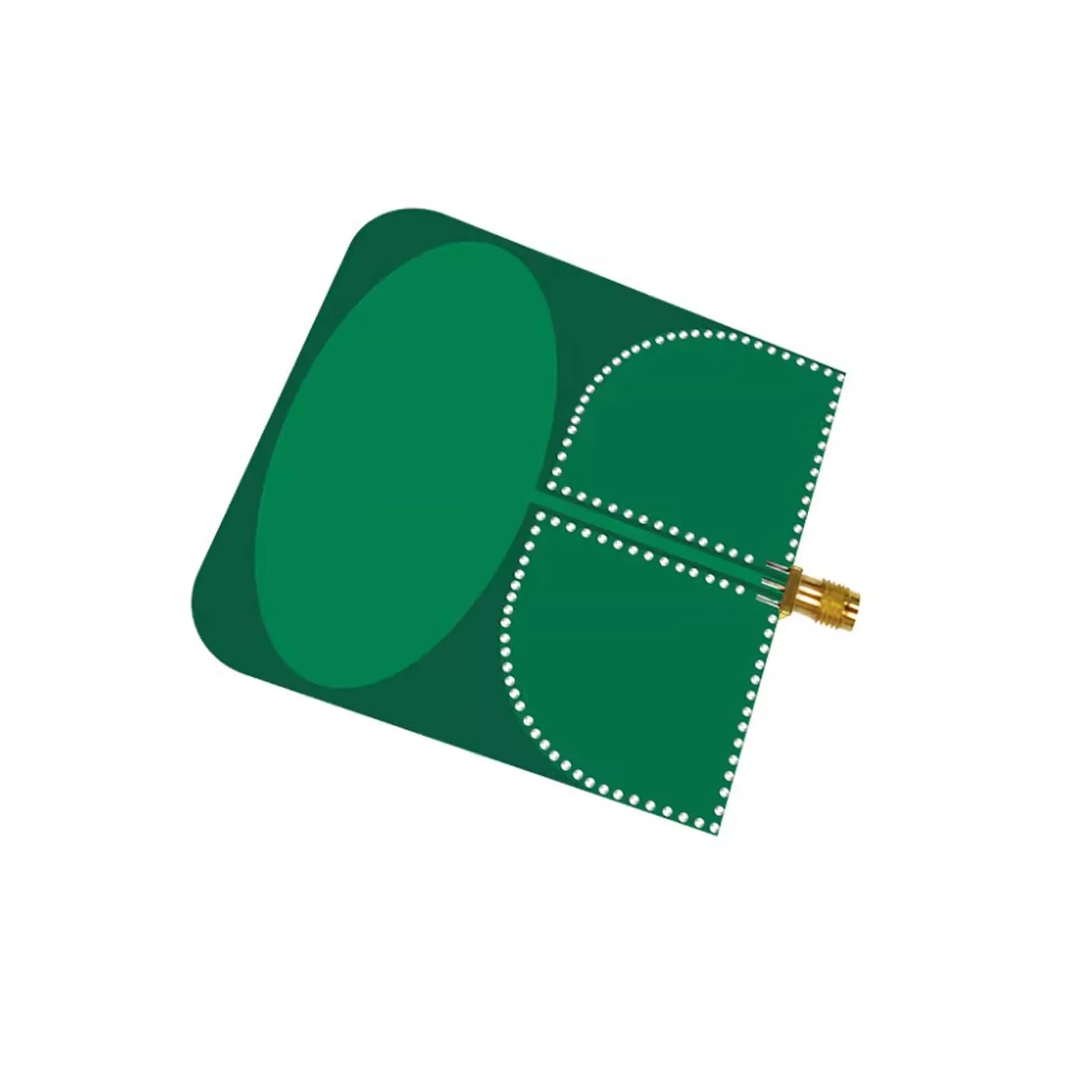 6.5 x 6.5 cm 소형 UWB 펄스폭 변조 전방향 안테나, 1.5 GHz9 GHz, Wi-Fi 2.4 GHz, 5.8 GHz, 915 MHz