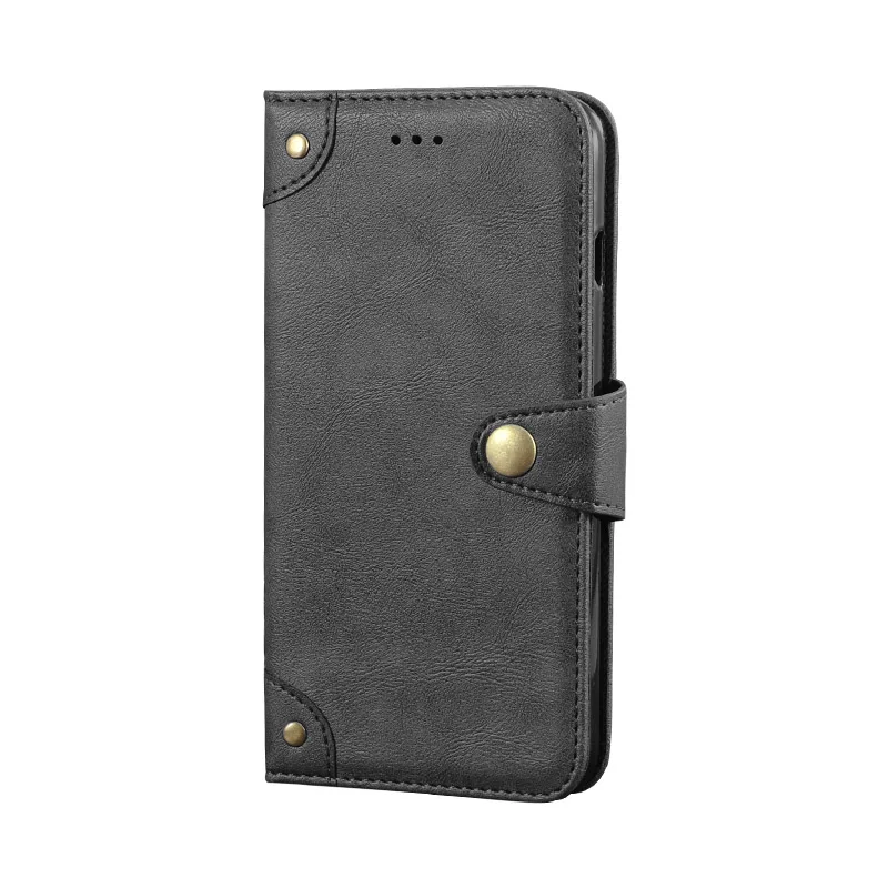 Retro Leather Back Case Cover with Metal Buckle