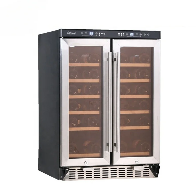 Compressor Double door Wine Cooler with LED Digital Control 5