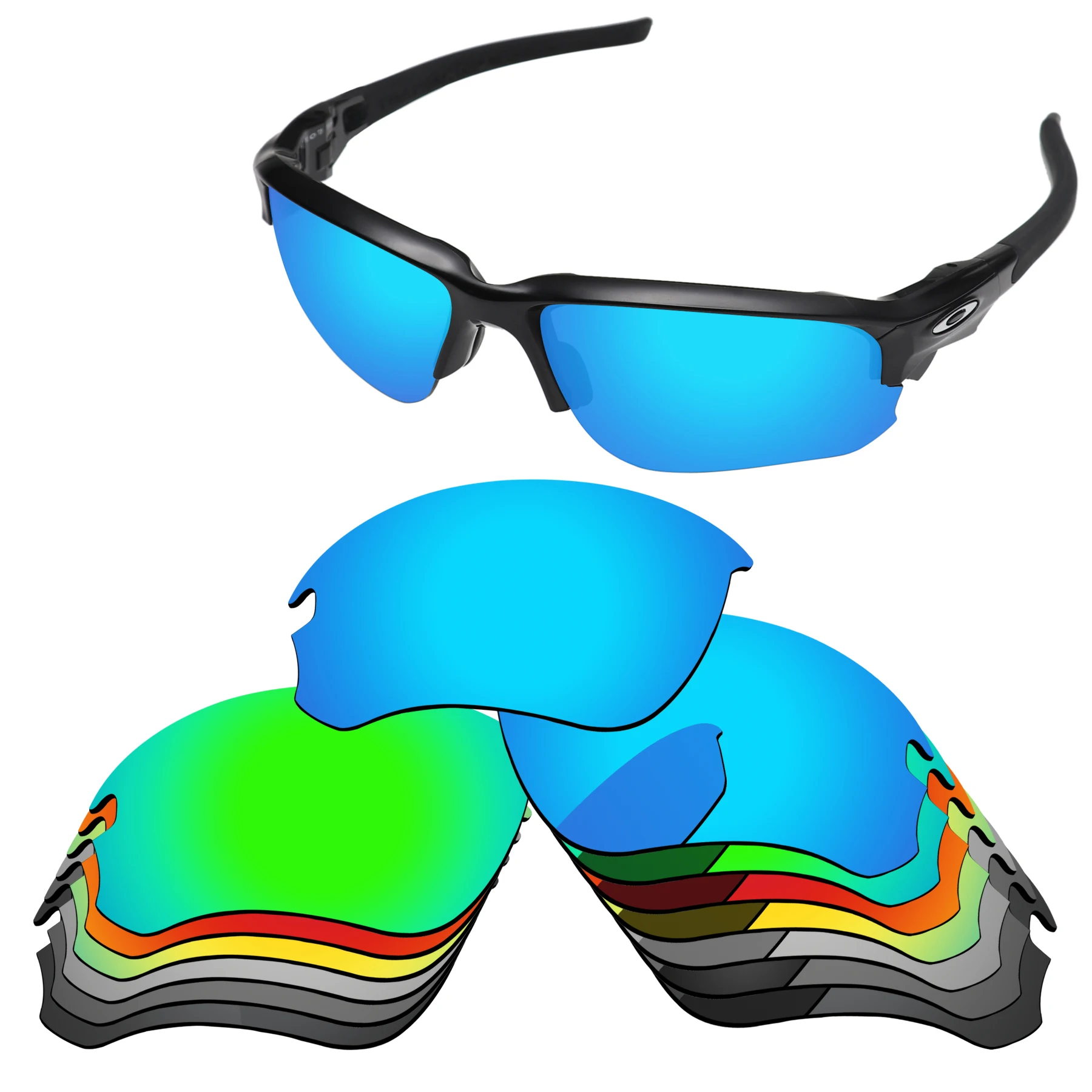 Bsymbo POLARIZED Replacement Lenses for Oakley Flak Draft OO9364