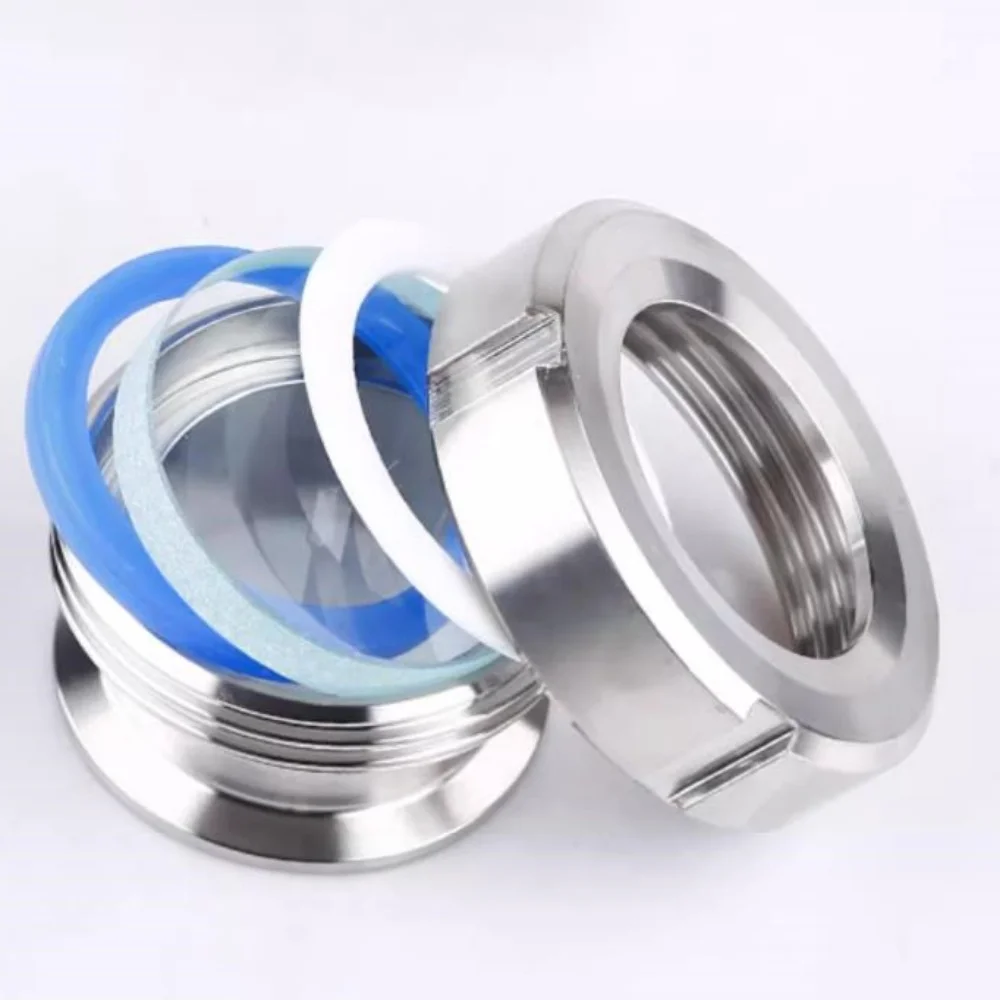 6"(154mm)OD167mm SS304 Tri Clamp Sight Glass, High Quality Union Type Stainless Steel View Glass, Sanitary Process View Sight gl