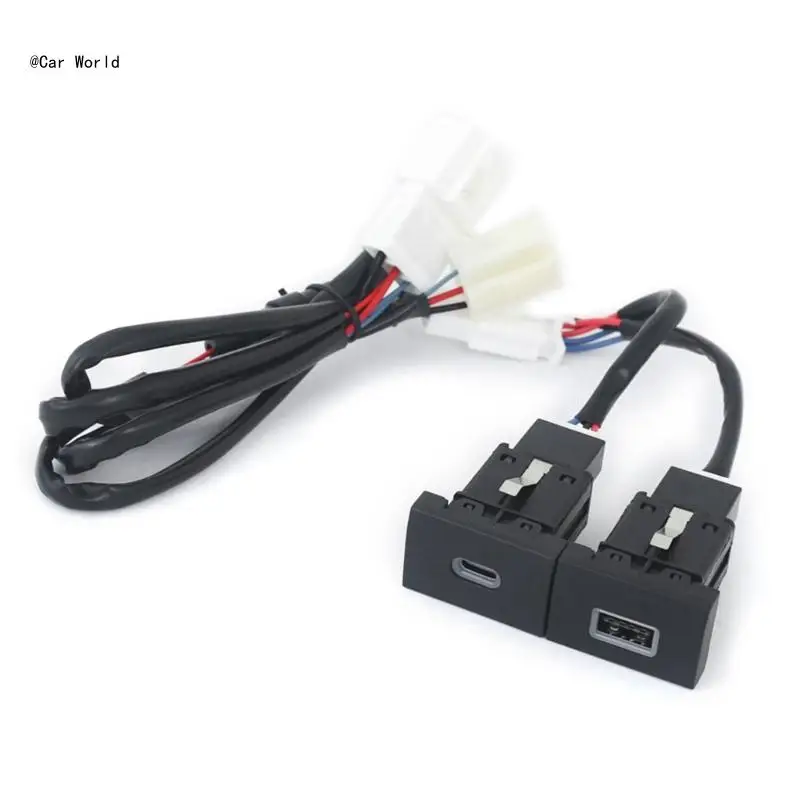 Car Charges High Speed Car Charges Auto Current Adjustment Plastic for Stable Charging Experience 6XDB