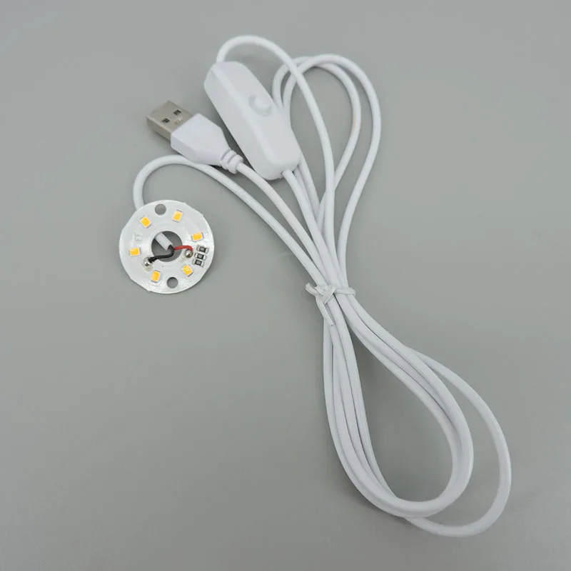 Description Picture 5 of itemDC 5V 3W USB LED chip Lights single 3 Colors warm white Night Light Desk Book Lamp with Switch warm Dimmable power cable 1.5m P1