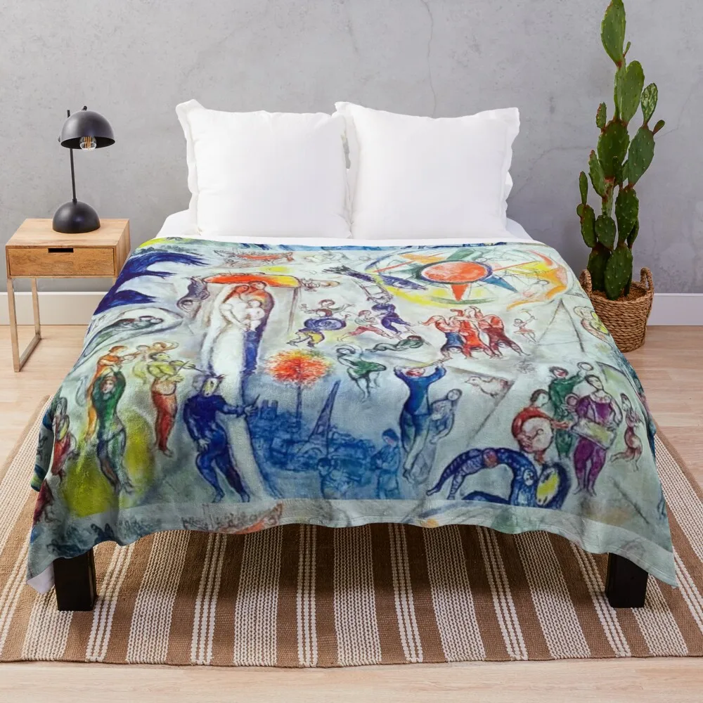 

La vie selon chagall Throw Blanket Sofa Quilt