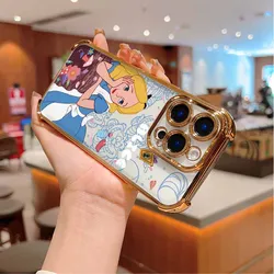 Alice in Wonderland Plating Anti - Fall Phone Case - Samsung S26 Ultra5G (D01 - DDgd)